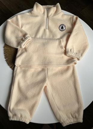 Теплий плюшевий дитячий костюм