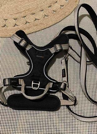 Шлейка для собак смягченная с ручкой wolters