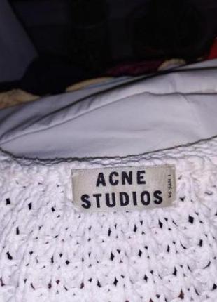 Світер жіночий acne studios оверсайз молочного кольору розмір s, супер стан фото!2 фото