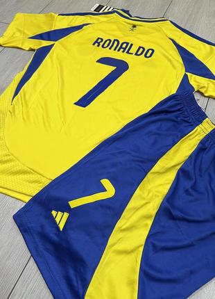 Детская футбольная форма верналдо аль наср адидас для детей ronaldo adidas al nassr3 фото