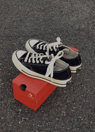 Оригинальные винтажные кеды converse chuck taylor vintage 70 ox black/egret