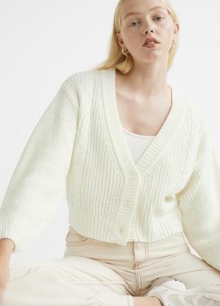 Короткий кардигаг из мягкого трикотажа h&m