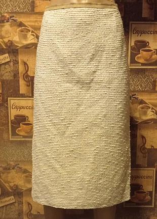 Elisa gug дизайнерська твідова спідниця -олівець,р.42, італія