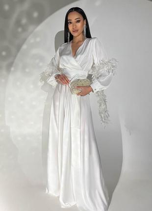 Платье jadone fashion шик m белое