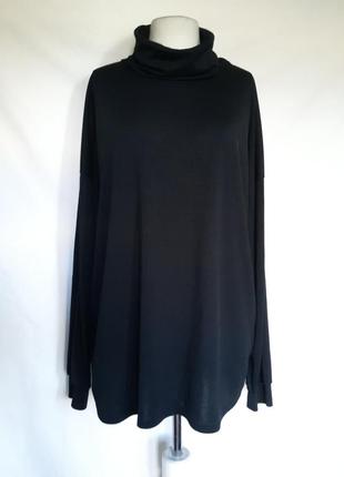 Женский черный свитер в рубчик boohoo5 фото
