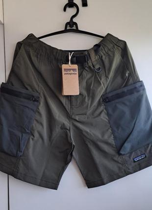 Шорти карго patagonia з карманами на goretex (cargo shorts шорти патагонія патагония)