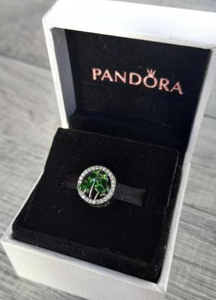 Срібний шарм (бусіна) pandora "пальми" пандора подарок для жінок