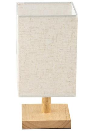 Настільна лампа на дерев'яній підставці usb лампа приліжкова led лампа (h06)