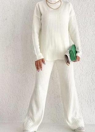 Костюм в'язаний рубчик