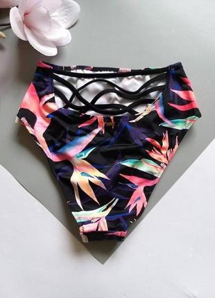 Victoria's secret высокие плавки victorias secret pink виктория сикрет пенк xs