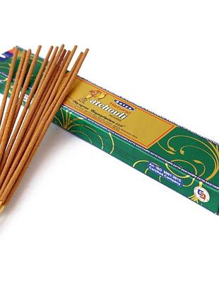Satya natural patchouli индийские ароматические палочки благовонии с приятным ароматом сатия пачули
