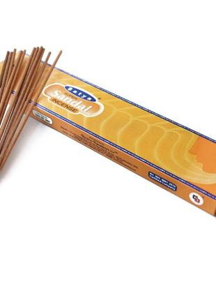 Satya super sandal індійські ароматичні палички пахощі з приємним ароматом сатія супер сандал