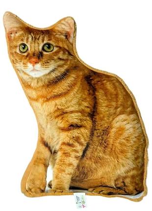 М'яка подушка кіт розмір 40x27 см чарівна подушка плюшева іграшка приємна тканина