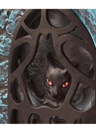 Блокнот магический с твёрдой облошкой блокнот для магии с чёрным котом на обложке