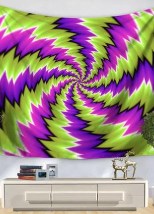 Гобелен на стену с изображением спираль декоративное полотно с рисунком гобелен для интерьера гобелен