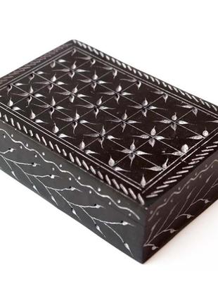 Шкатулка из натурального камня с рисунком шкатулка ручная робота шкатулка для украшений каменная