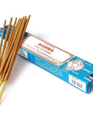Satya karma индийские ароматические палочки благовонии с приятным ароматом карма 15 грамм