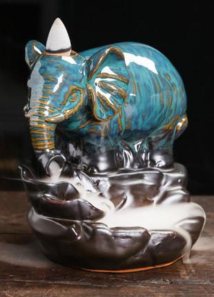 Підставка рідкий дим слон керамічна підставка для ароматичних конусів зворотного потоку