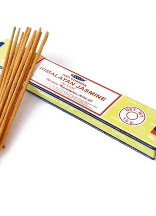 Satya himalaya jasmine индийские ароматические палочки с приятным ароматом гималайский жасмин 15 гр