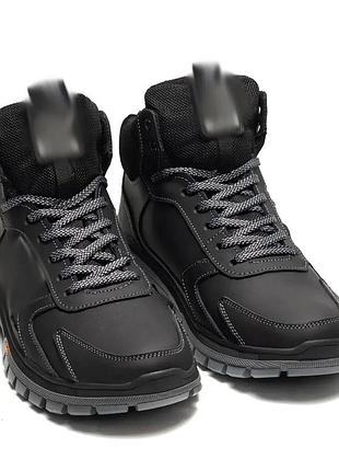 Чоловічі зимові черевики nbl support black3 фото
