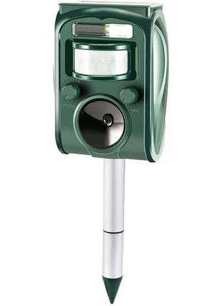 Ультразвуковой отпугиватель zonpor solar animal repeller parkside от грызунов собак кошек на солнечной батарее