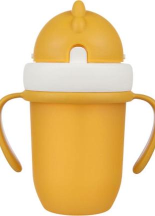 Поильник-непроливайка canpol babies matte pastels с силиконовой трубочкой 210 мл...