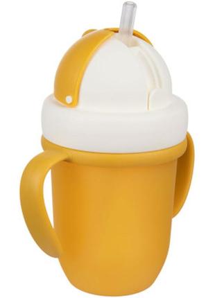 Поильник-непроливайка canpol babies matte pastels с силиконовой трубочкой 210 мл...