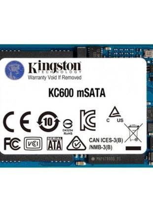 Накопитель ssd msata 512gb kingston (skc600ms/512g)