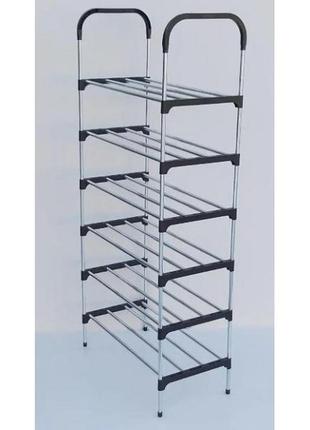 Полка для обуви shoe rack на 6 ярусов5 фото