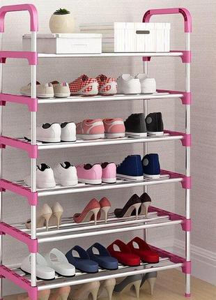 Полка для обуви shoe rack на 6 ярусов3 фото