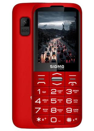 Мобильный телефон sigma comfort 50 grace type-c red (4827798121825)