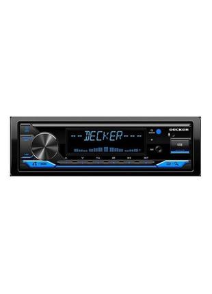 Автомагнітола decker mdr-124 bt mp3/sd/usb/fm