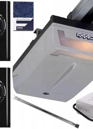 Автоматика (привід) для гаражних воріт faac d600 + шина 3 м + 2 пульти xf 868