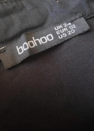 Нова/95% бавовна/чорна сорочка стретч оверсайз boohoo7 фото