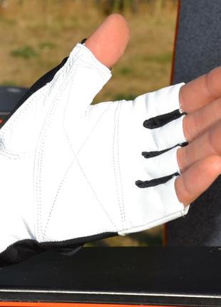 Рукавички для фітнесу madmax mfg-444 fitness white l