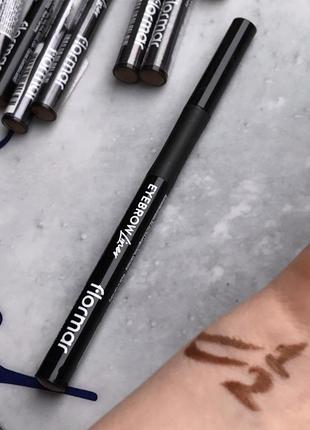 Flormar eyebrow liner підводка фломастер для брів і очей 01 1 beige 02 2 light brown коричнева
