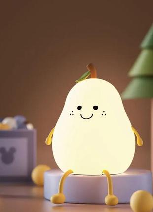 Силіконовий нічний світильник "груша"