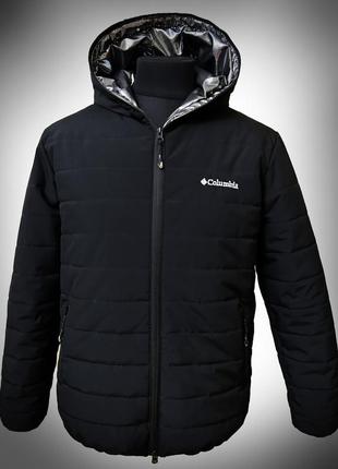 Зимняя мужская куртка columbia powder lite hooded jacket. omni-heat. g-loft
