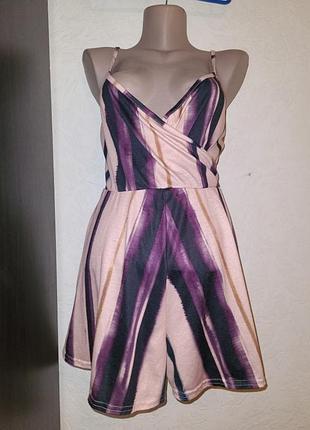 Ромпер с шортами на тонких лямках