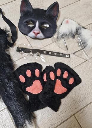 Набор квадробера: маска, хвостик, лапки, чокер,ушка