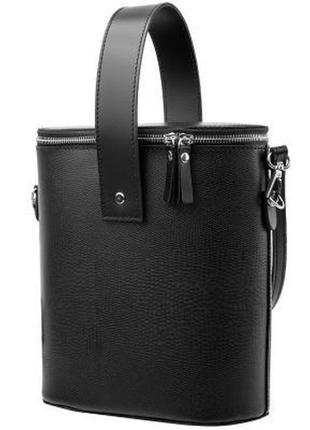 Саквояж (ридикуль) eterno жіноча шкіряна сумка eterno an-k-033-black
