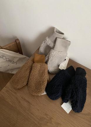 Перчатки тедди/перчатки на один пальчик 3/5