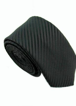Чоловіча краватка 8,5 см handmade чорна (2000000646565)