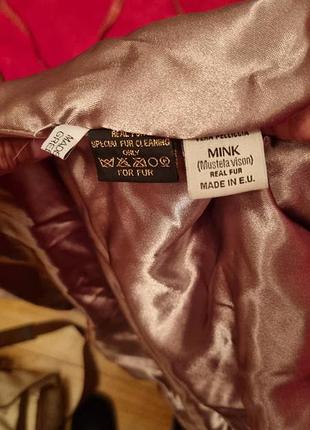 Шуба норковая, воротник соболь