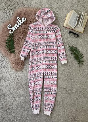 Флісова піжама кігурумі у принт №61/5