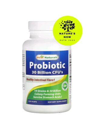 Best naturals пробиотик 30 млрд - 120 капсул / сша