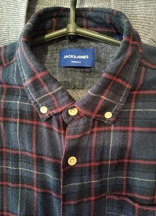 Рубашка мужская, коттоновая,"jack jones"