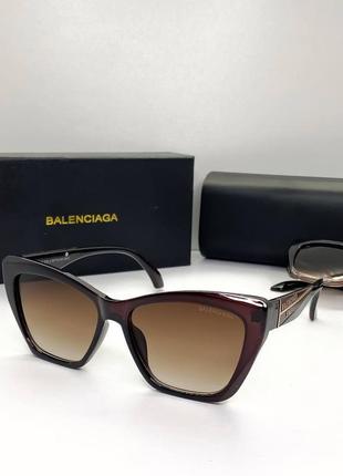 Женские солнцезащитные очки balenciaga (0121) brown