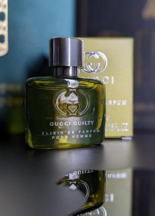 Миниатюра парфюма gucci guilty elixir de parfum pour homme 5мл