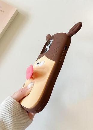 Силиконовый чехол funny 3d для apple iphone 13 pro max (6.7") 6